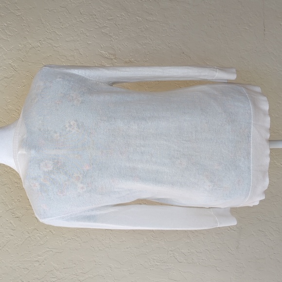 Old Navy White Button Down Cardigan Sweater & SHEIN Blue Top Bundle Size XS - Picture 3 of 12